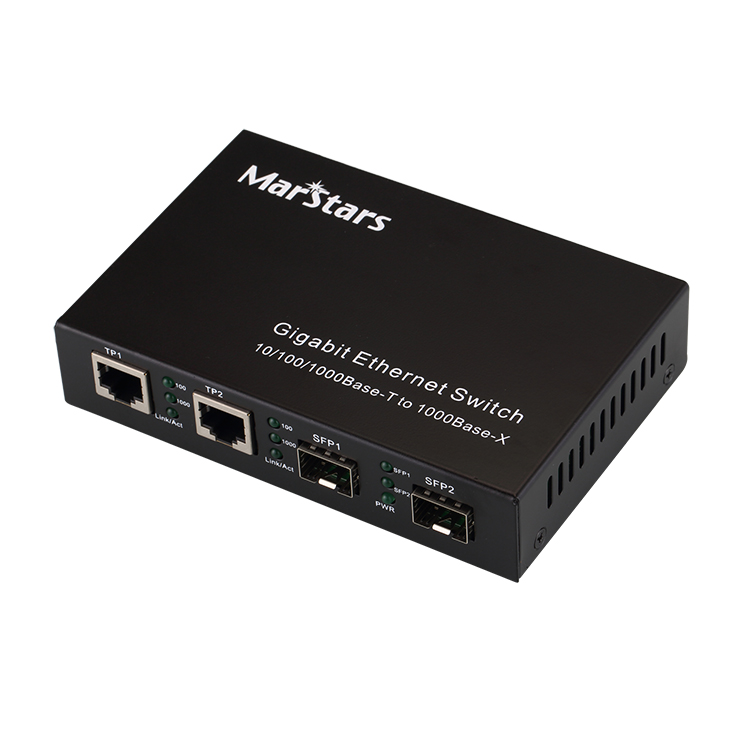 2TX+2FX Gigabit Fiber Switch