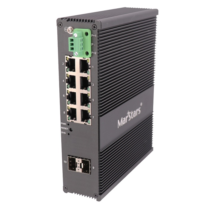 8-Ports Gigabit Uplink Industrial Switch